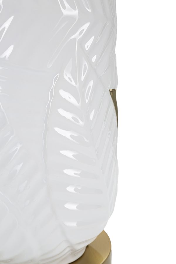 Lampes De Table En Céramique Gris Clair Synthétique Abat-Jour Conique