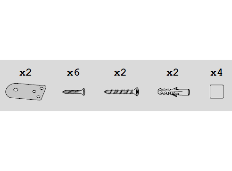(2 kits) Kit de fixation au sol Plust