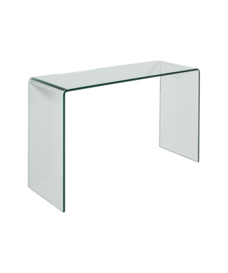  - Petite console en verre courbé 120x40x80 cm