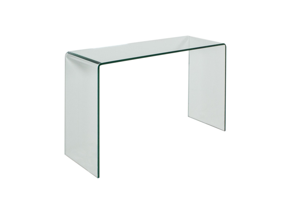  - Petite console en verre courbé 120x40x80 cm