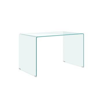  - Bureau en verre courbé Glassy 120x70x75 cm