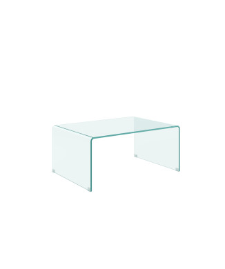  - Table basse en verre courbé Galaxy 80x45x35 cm