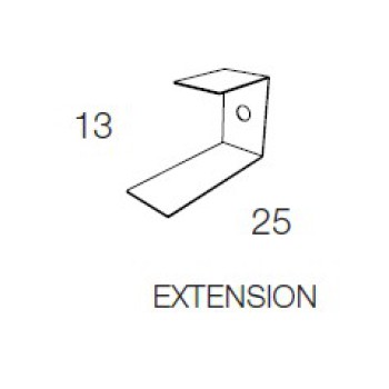 ACCESSOIRE D'EXTENSION POUR BIBLIOTHEQUES PTOLOMEO PTPRW WHITE OPINION CIATTI