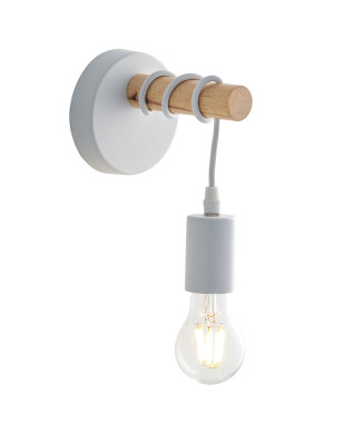 ARIZONA WOOD WALP APPLIQUE MURALE 1XE27 14,5X18CM