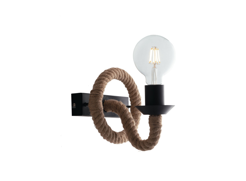 APPLIQUE CORDE DE CHANVRE 1XE27 16,7X8,7X12,9CM