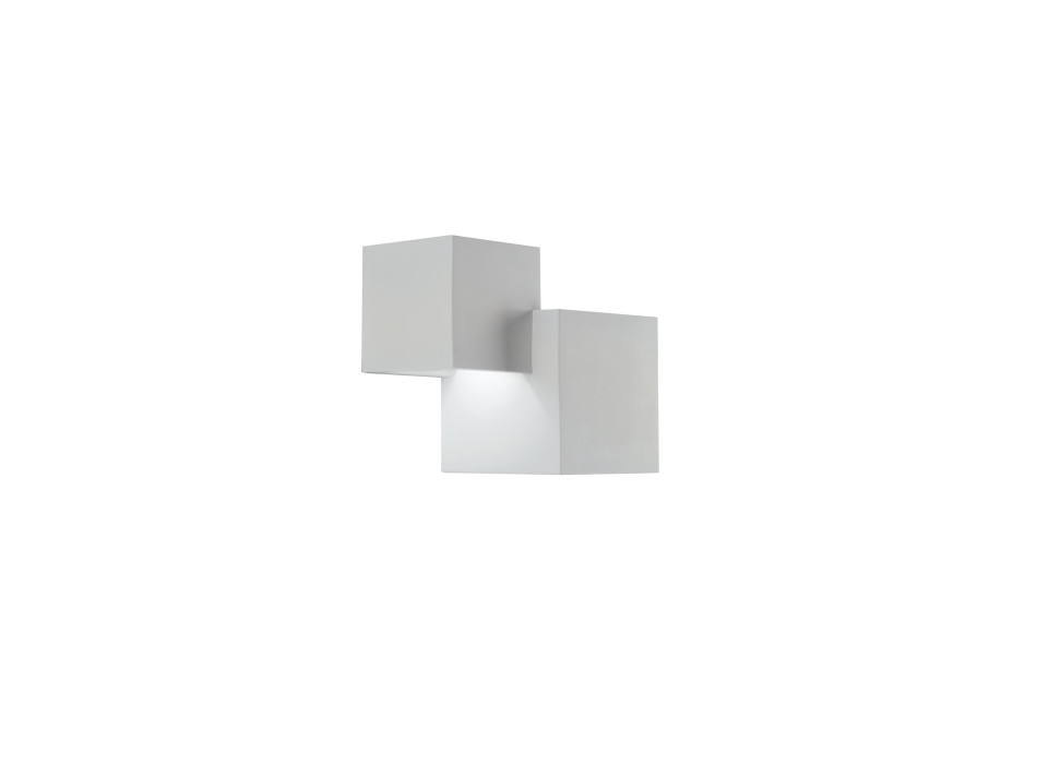 Applique murale Rubik blanche 2XG9 19,5 x 11,5 x 16 cm