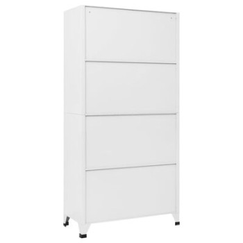 Armoire verrouillable en acier VidaXL avec 6 compartiments 90x45x180 cm