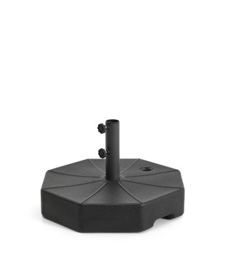 Pied de parasol Aimar en plastique avec mât central, Ø 60 cm