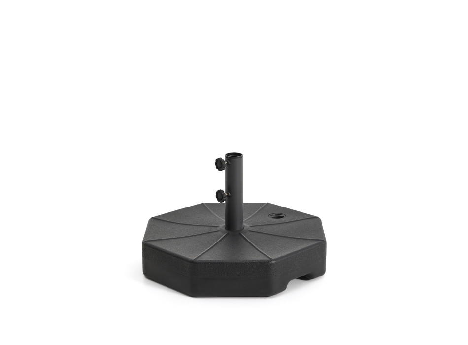 Pied de parasol Aimar en plastique avec mât central, Ø 60 cm