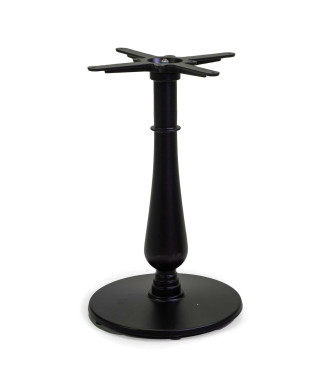 Pied de table rond Oscar en fonte noire, ø43h72 cm, Vacchetti