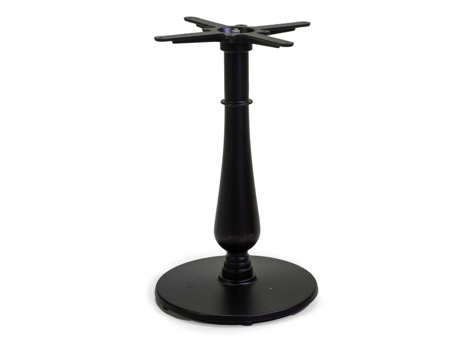 Pied de table rond Oscar en fonte noire, ø43h72 cm, Vacchetti