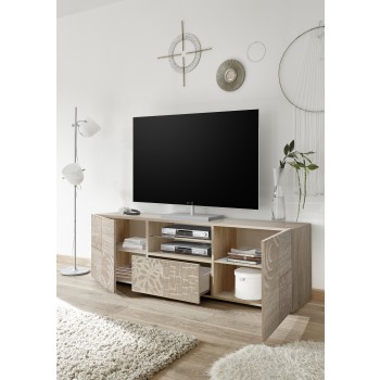 Meuble TV MIRO 2 portes / 1 tiroir 181x57x43 cm