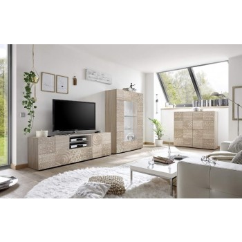 Meuble TV MIRO 2 portes / 1 tiroir 181x57x43 cm