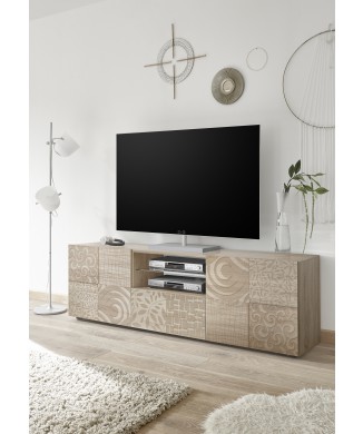 Meuble TV MIRO 2 portes / 1 tiroir 181x57x43 cm