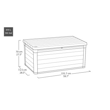 Coffre en résine SIGNATURE DECO BOX Keter