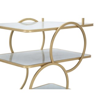 CHARIOT EN VERRE EN MARBRE