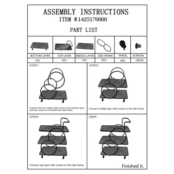 CHARIOT EN VERRE EN MARBRE