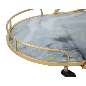 CHARIOT POUR MÉLANGE DE VERRE EN MARBRE