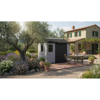 Abri de jardin double KETER NEWTON PLUS avec option de montage