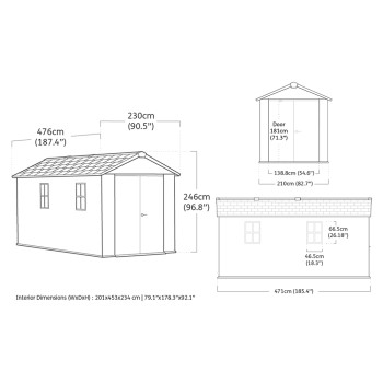 Abri de jardin double KETER NEWTON PLUS avec option de montage