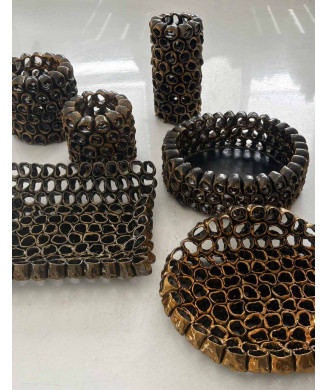 Vase sculpture falaise par ADRIANI & ROSSI