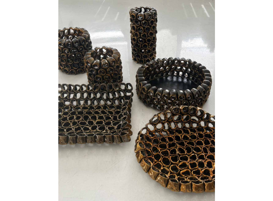 Vase sculpture falaise par ADRIANI & ROSSI