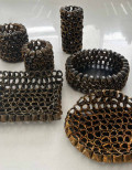 Vase sculpture falaise par ADRIANI & ROSSI