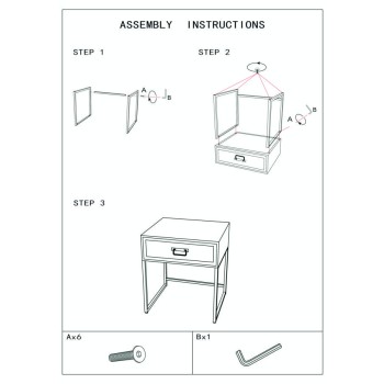 TABLE DE CHEVET HANOI