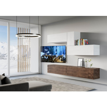 Compositions Isoka - Composition murale de salon Isoka A04 L.268 P.39.2