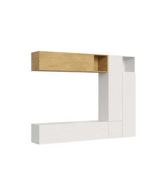 Compositions Isoka - Composition murale de salon Isoka A08 L.254 H.194 P.39,2