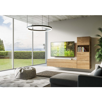 Compositions Isoka - Composition murale de salon Isoka A09 L.234 H.160 P.39,2