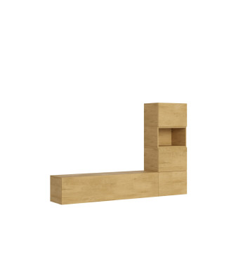 Compositions Isoka - Composition murale de salon Isoka A09 L.234 H.160 P.39,2