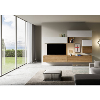 Compositions Isoka - Composition murale de salon Isoka A10 L.308 P.39,2