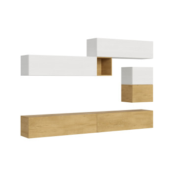 Compositions Isoka - Composition murale de salon Isoka A10 L.308 P.39,2