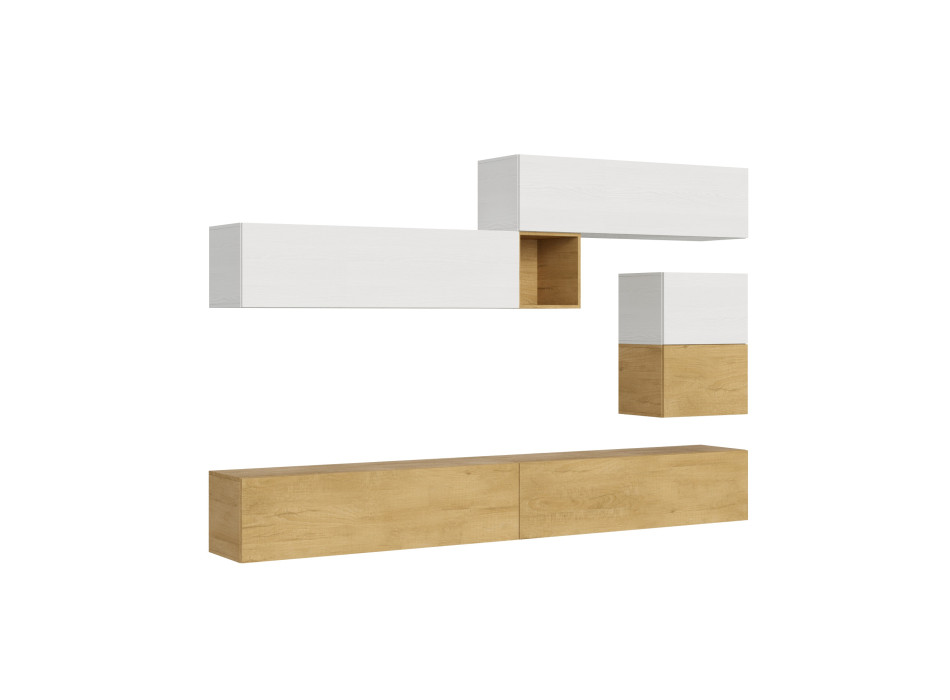 Compositions Isoka - Composition murale de salon Isoka A10 L.308 P.39,2