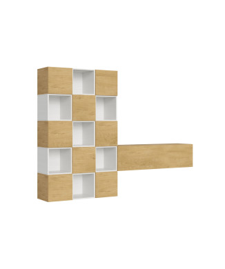 Compositions Isoka - Composition murale de salon Isoka A101 L.274 H.200 P.39,2