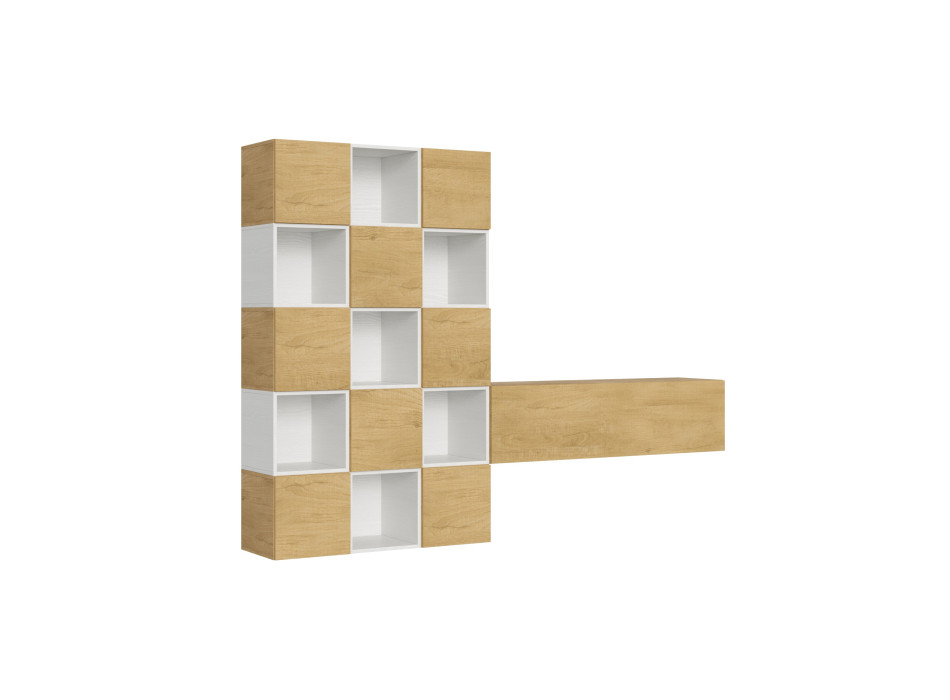 Compositions Isoka - Composition murale de salon Isoka A101 L.274 H.200 P.39,2