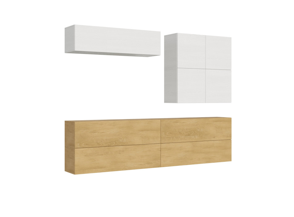 Compositions Isoka - Composition murale de salon Isoka A103 L.308 P.39,2