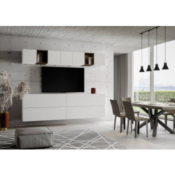 Compositions Isoka - Composition murale de salon Isoka A104 L.268 P.39.2