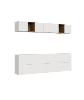 Compositions Isoka - Composition murale de salon Isoka A104 L.268 P.39.2