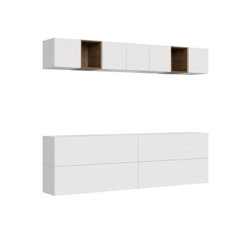 Compositions Isoka - Composition murale de salon Isoka A104 L.268 P.39.2