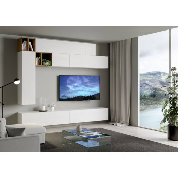 Compositions Isoka - Composition murale de salon Isoka A106 L.208 P.39.2