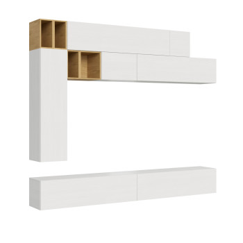 Compositions Isoka - Composition murale de salon Isoka A106 L.208 P.39.2