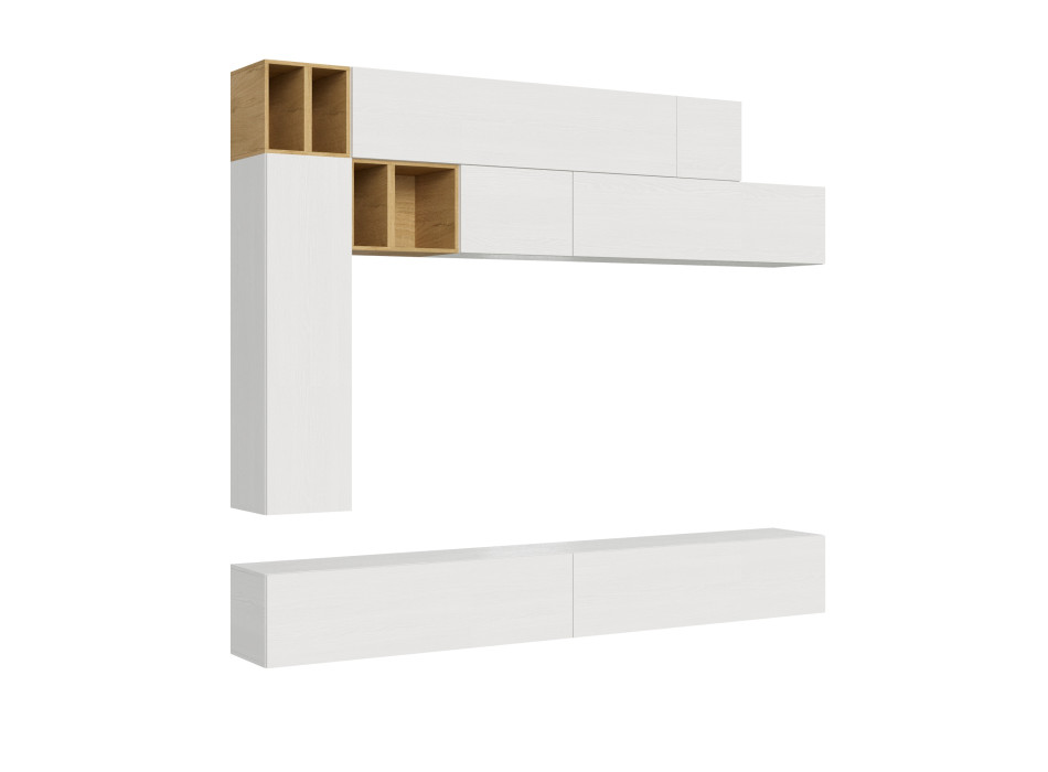 Compositions Isoka - Composition murale de salon Isoka A106 L.208 P.39.2