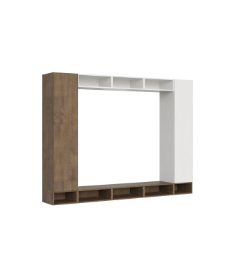 Compositions Isoka - Composition murale de salon Isoka A107 L.260 H.194 P.39,2