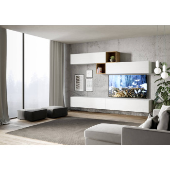 Compositions Isoka - Composition murale de salon Isoka A110 L.308 P.39,2