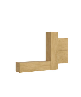 Compositions Isoka - Composition murale de salon Isoka A112 L.254 H.173,6 P.39,2