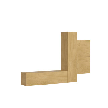 Compositions Isoka - Composition murale de salon Isoka A112 L.254 H.173,6 P.39,2