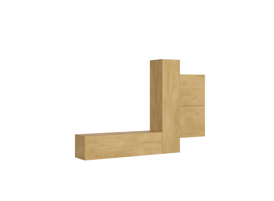 Compositions Isoka - Composition murale de salon Isoka A112 L.254 H.173,6 P.39,2