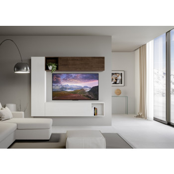 Compositions Isoka - Composition murale du salon Isoka A114 L.214 H.173,6 P.39,2